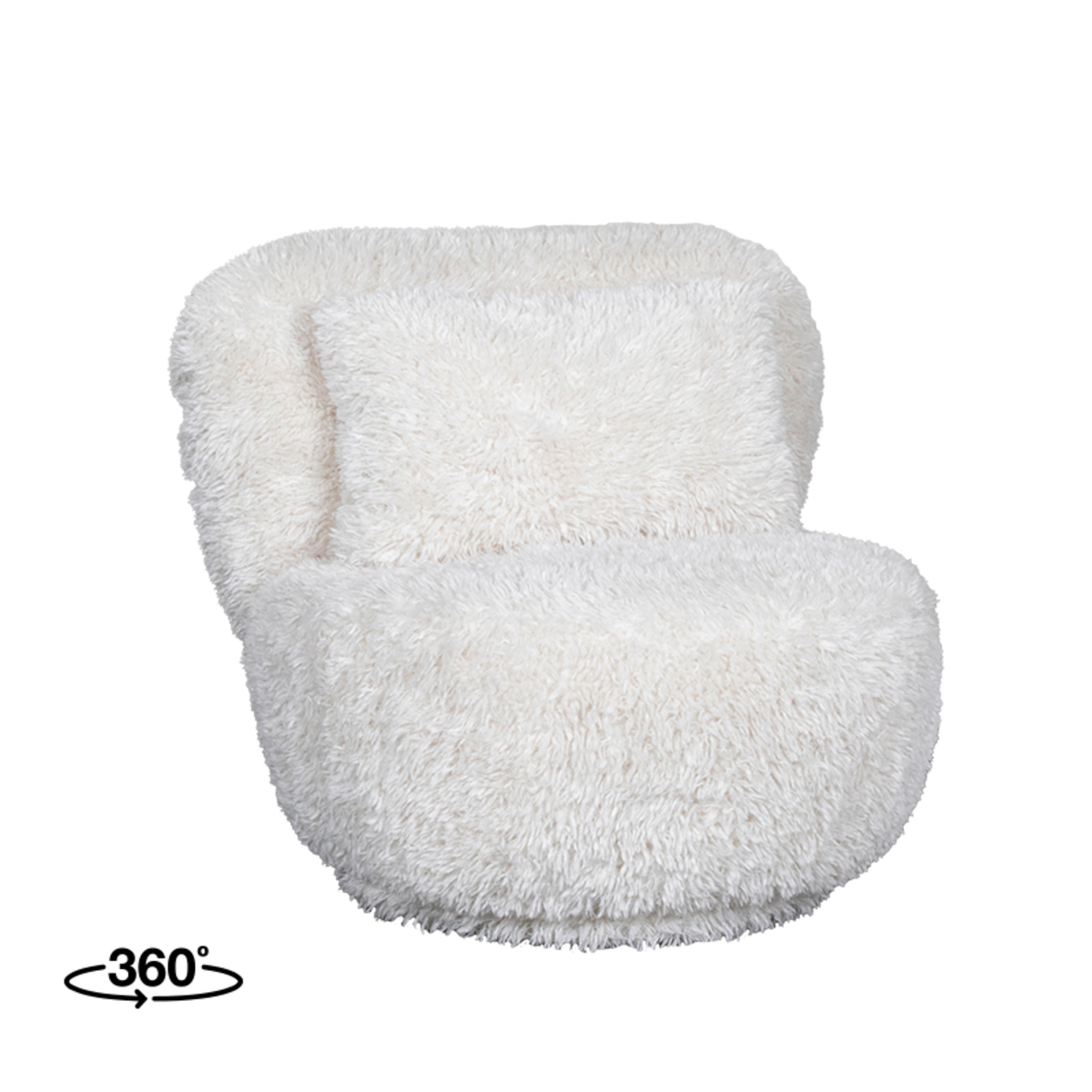 Fauteuil Doodle - Crème - Stof - LABEL51