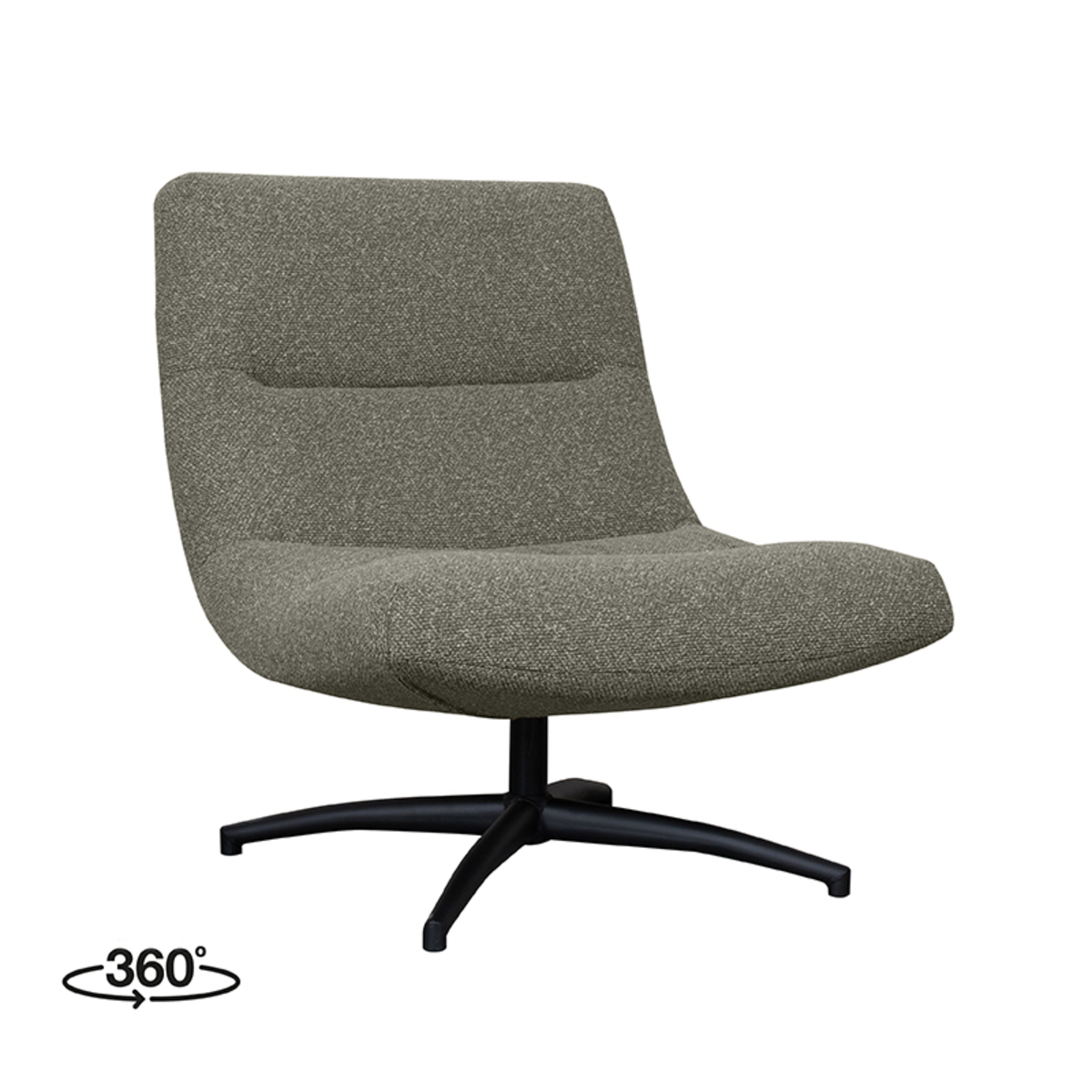 Fauteuil Calix - Truffel grijs - Boucle - LABEL51