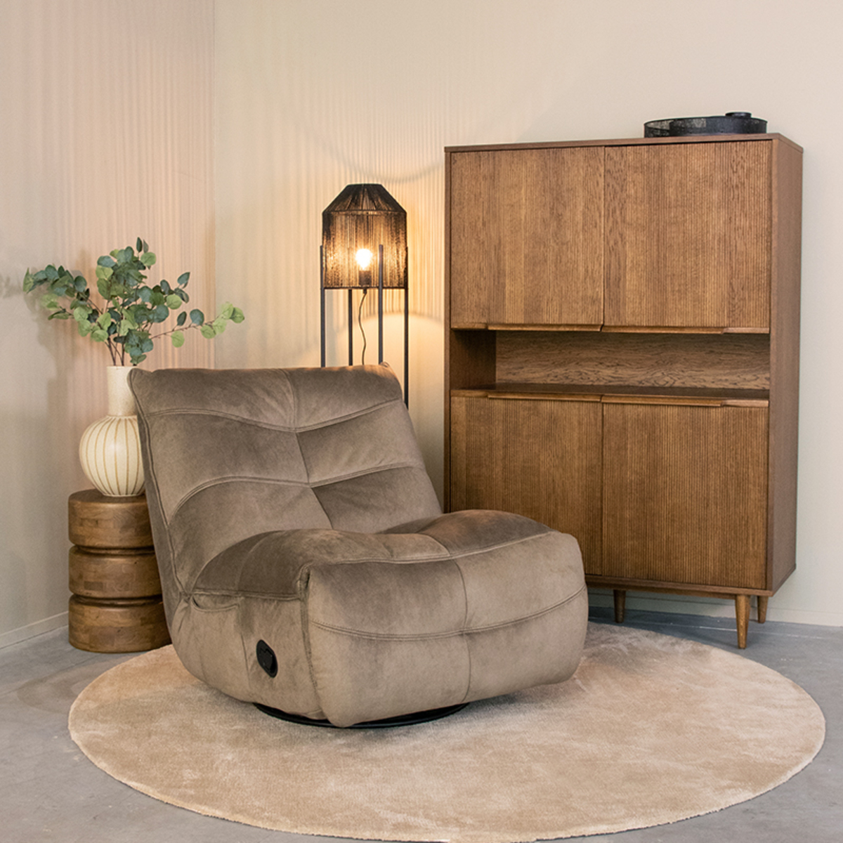 Fauteuil Take It Easy - Taupe - Cosmo LABEL51