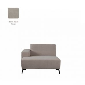 Bank Nero Longchair Arm Links Voorstaand 117x151x80 cm